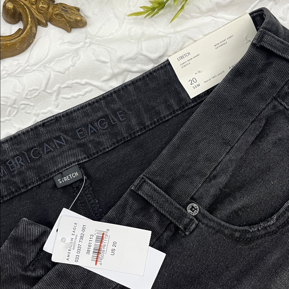 NWT American Eagle Curvy Mom Shorts Stretch size 20 - Picture 2 of 4